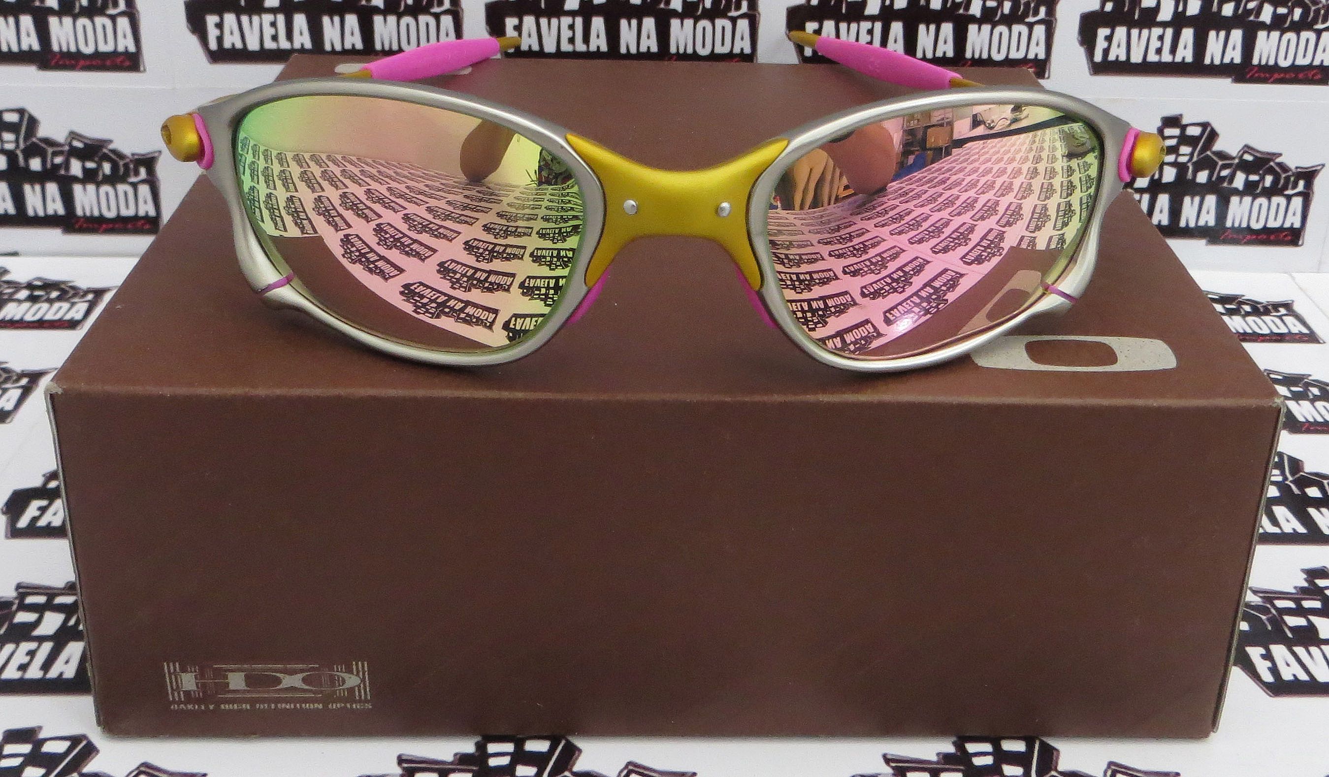 Óculos Oakley Juliet - X-Metal / Violet / Borrachas Roxas - Favela na Moda  Imports