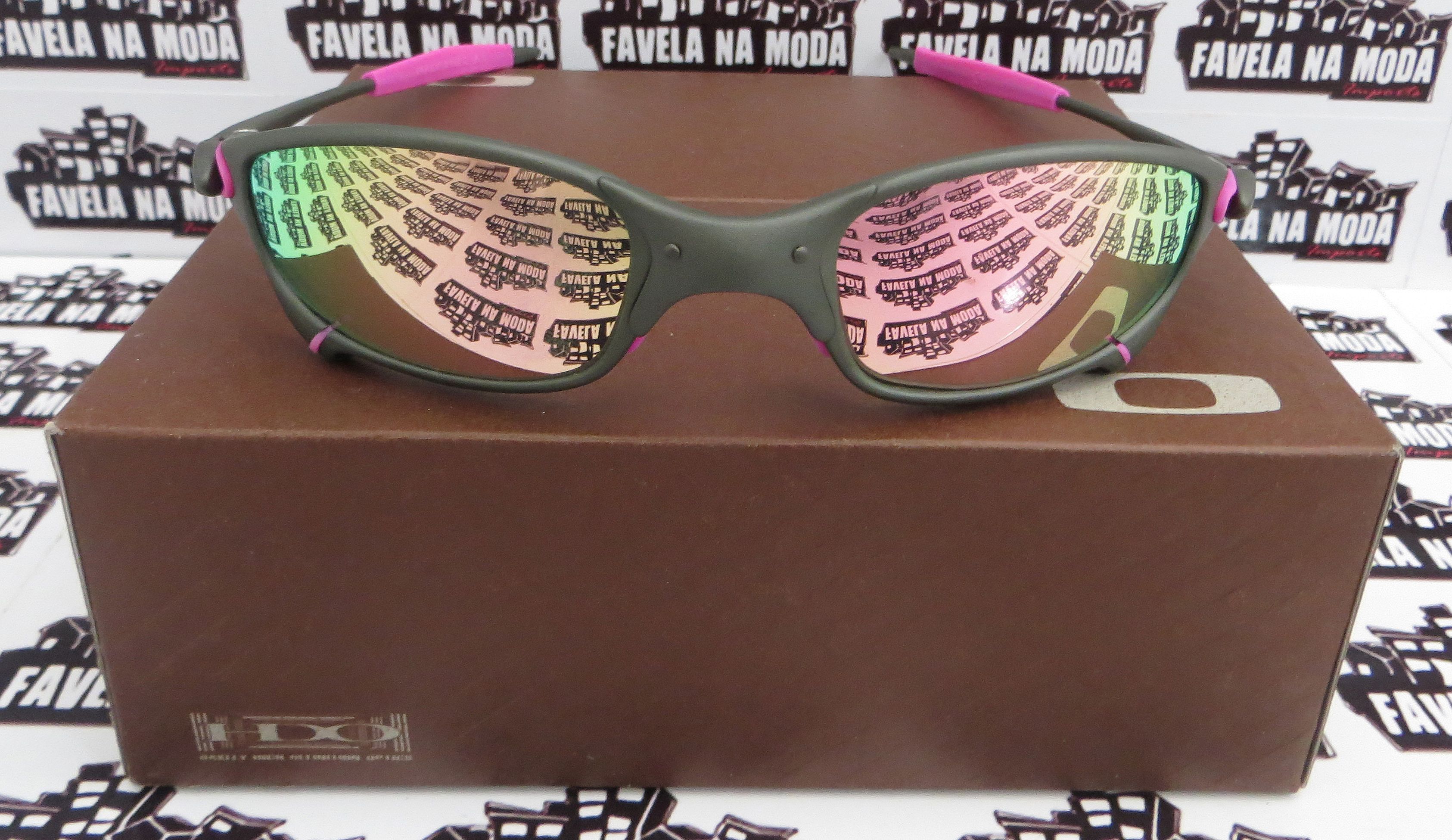 Óculos Oakley Juliet - X-Metal / Clear Verde / Borrachas Verdes - Favela na  Moda Imports