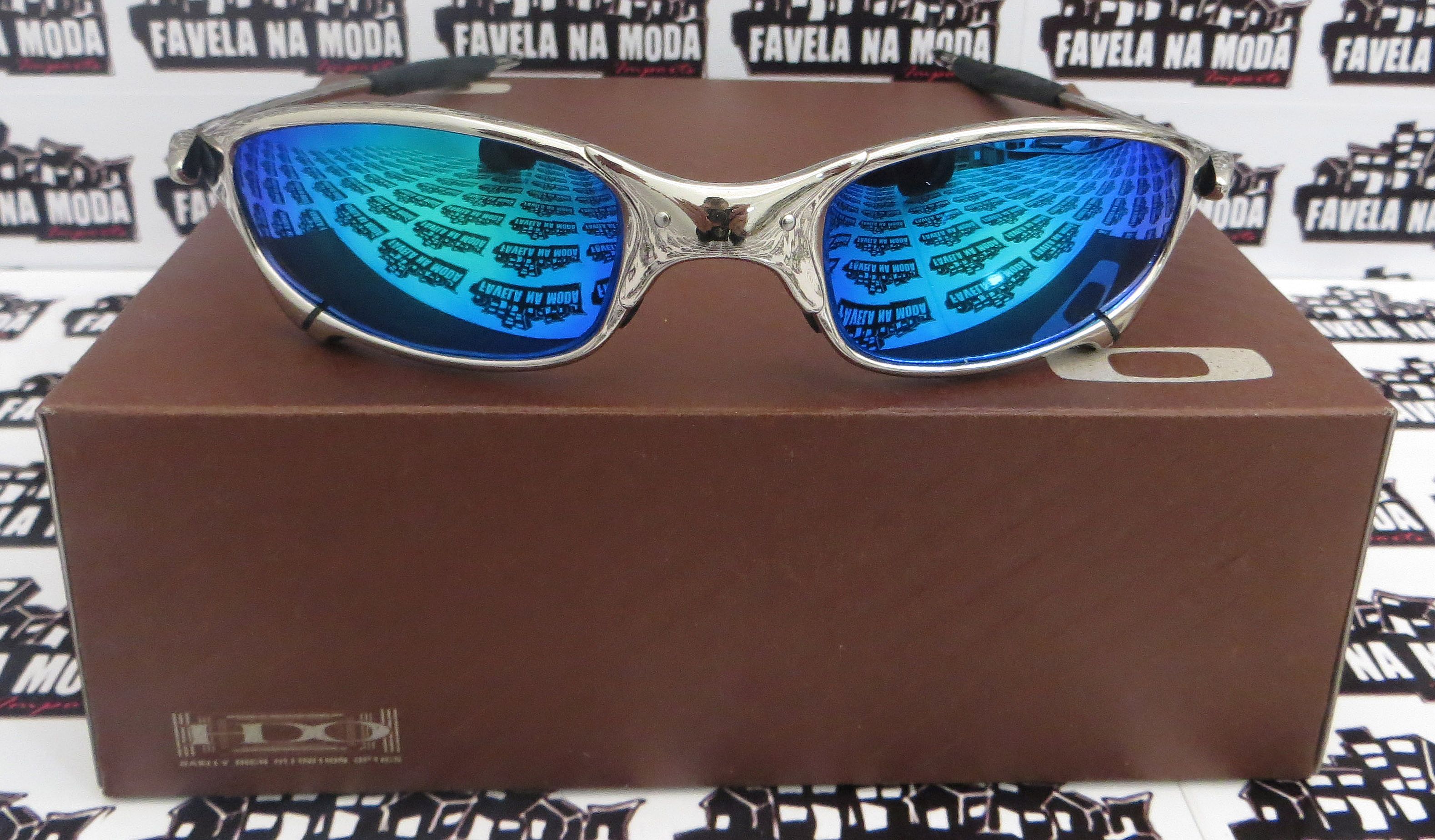Óculos Oakley Juliet - X-Metal / Clear Vermelha / Borrachas Vermelhas -  Favela na Moda Imports
