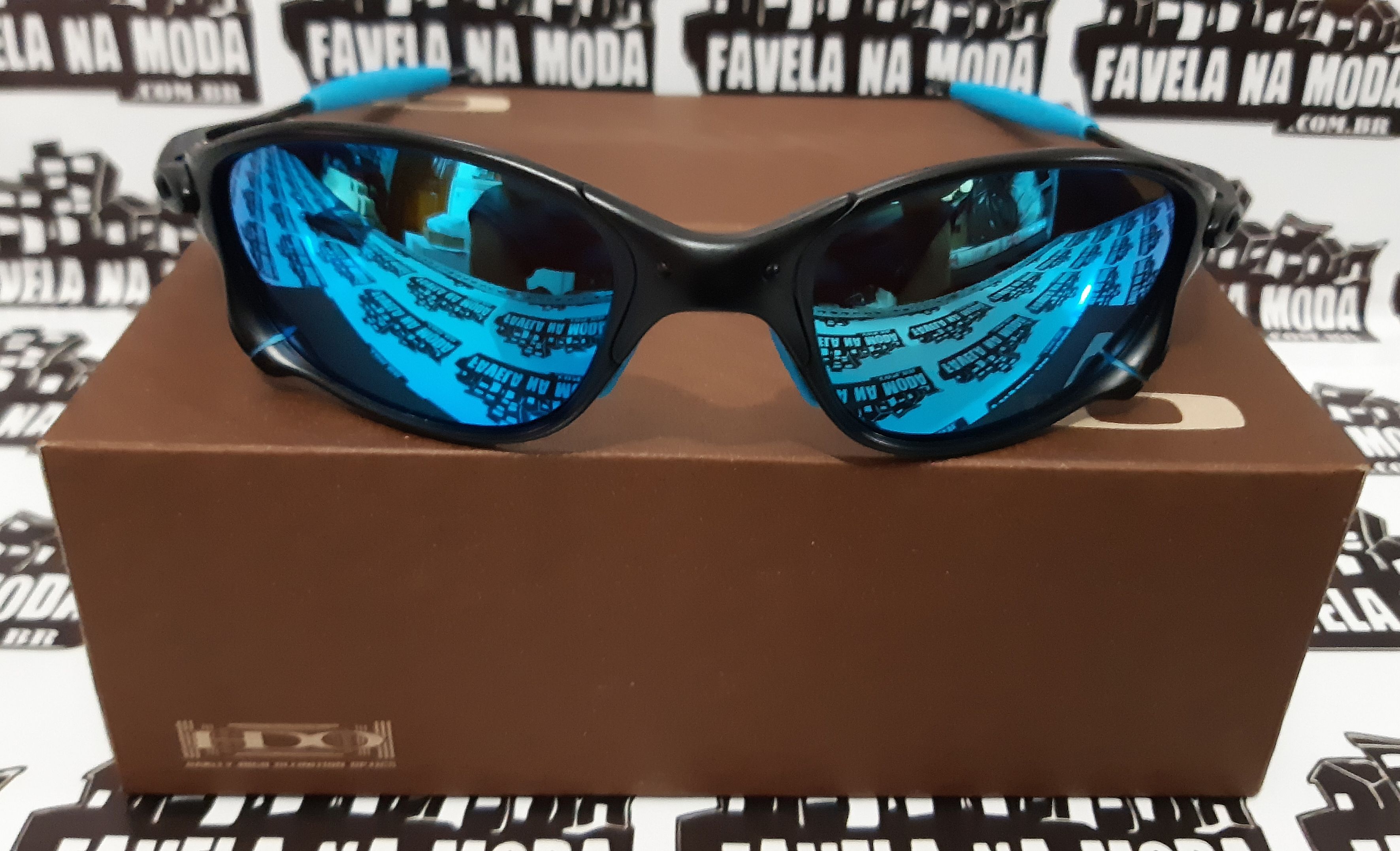 Óculos da Oakley Double X Lente Azul e Rosa